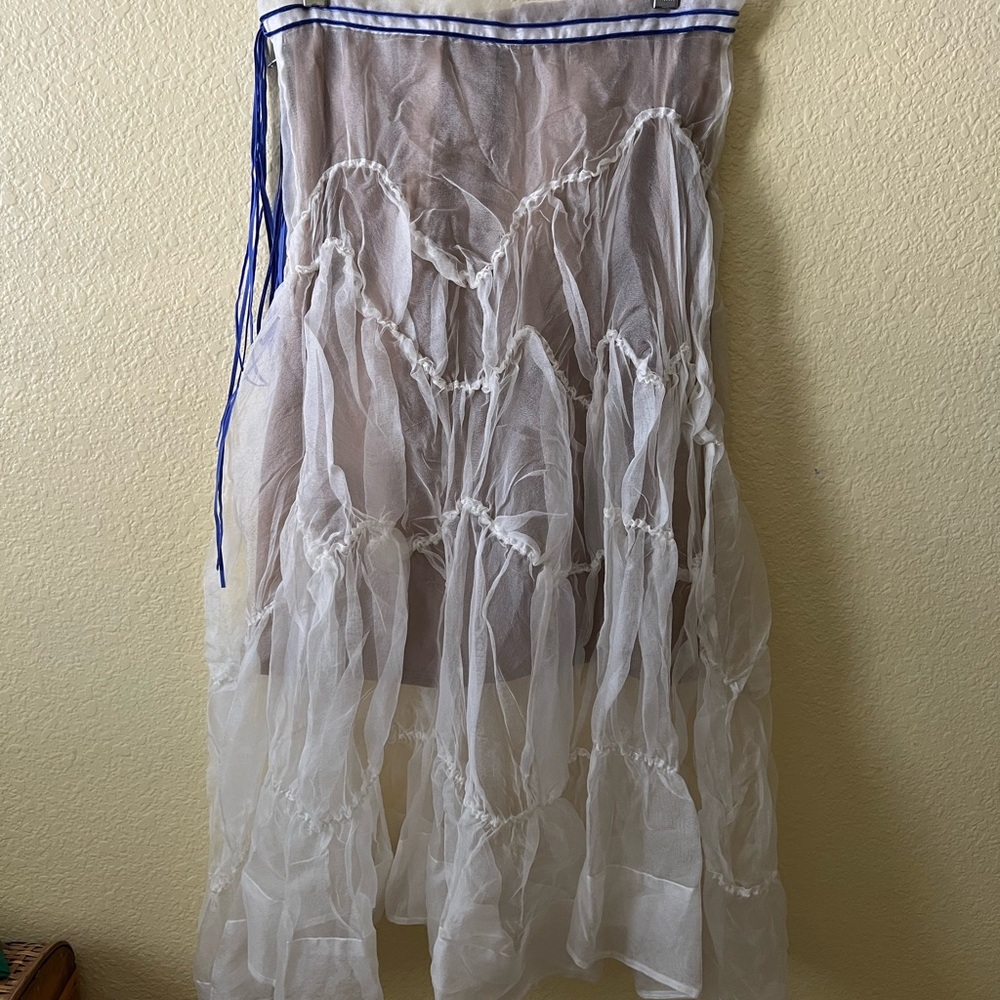 Märchen Silk Tiered Asymmetrical Skirt - Picture 2 of 13
